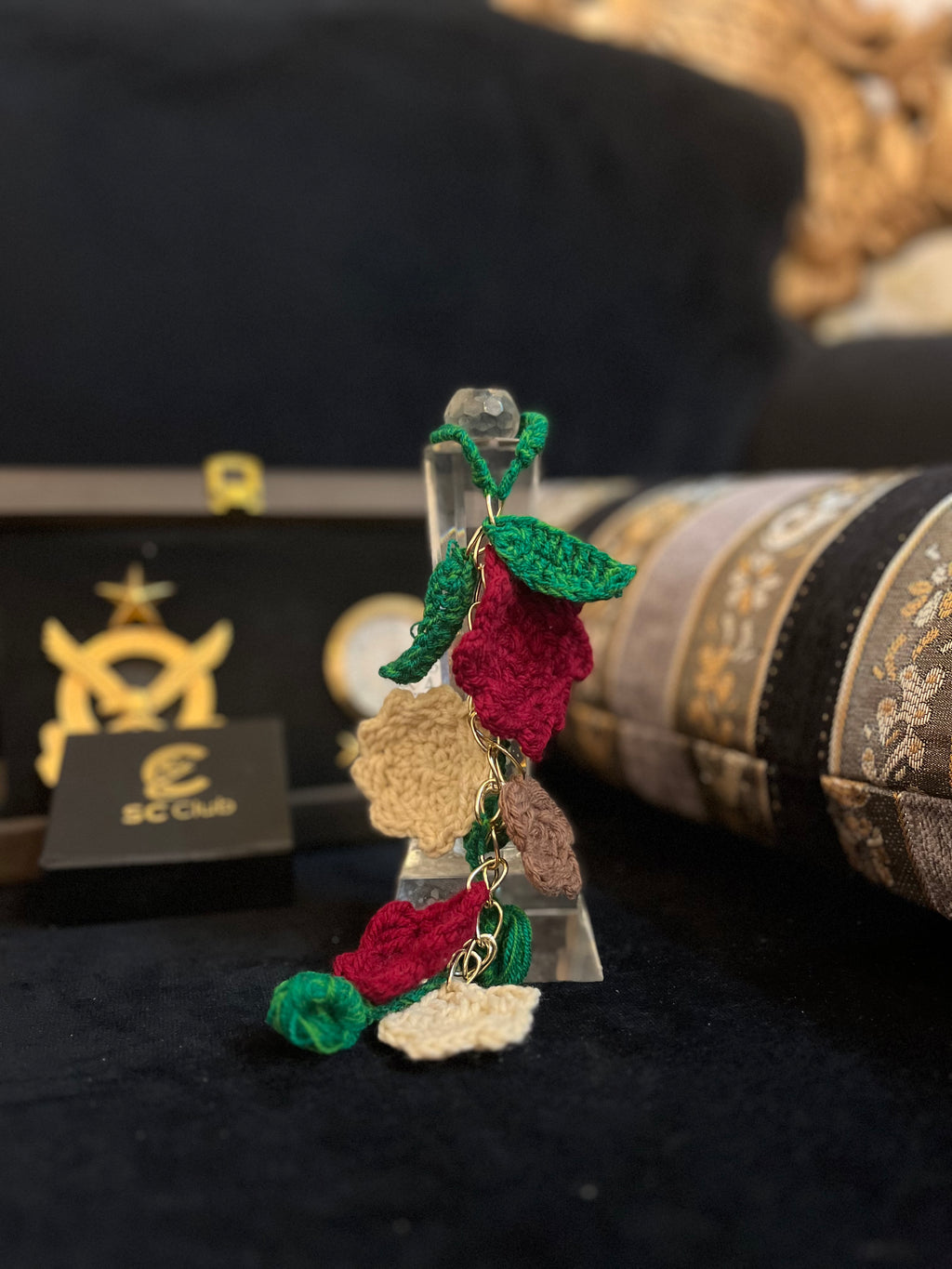 Handmade keychains and bags