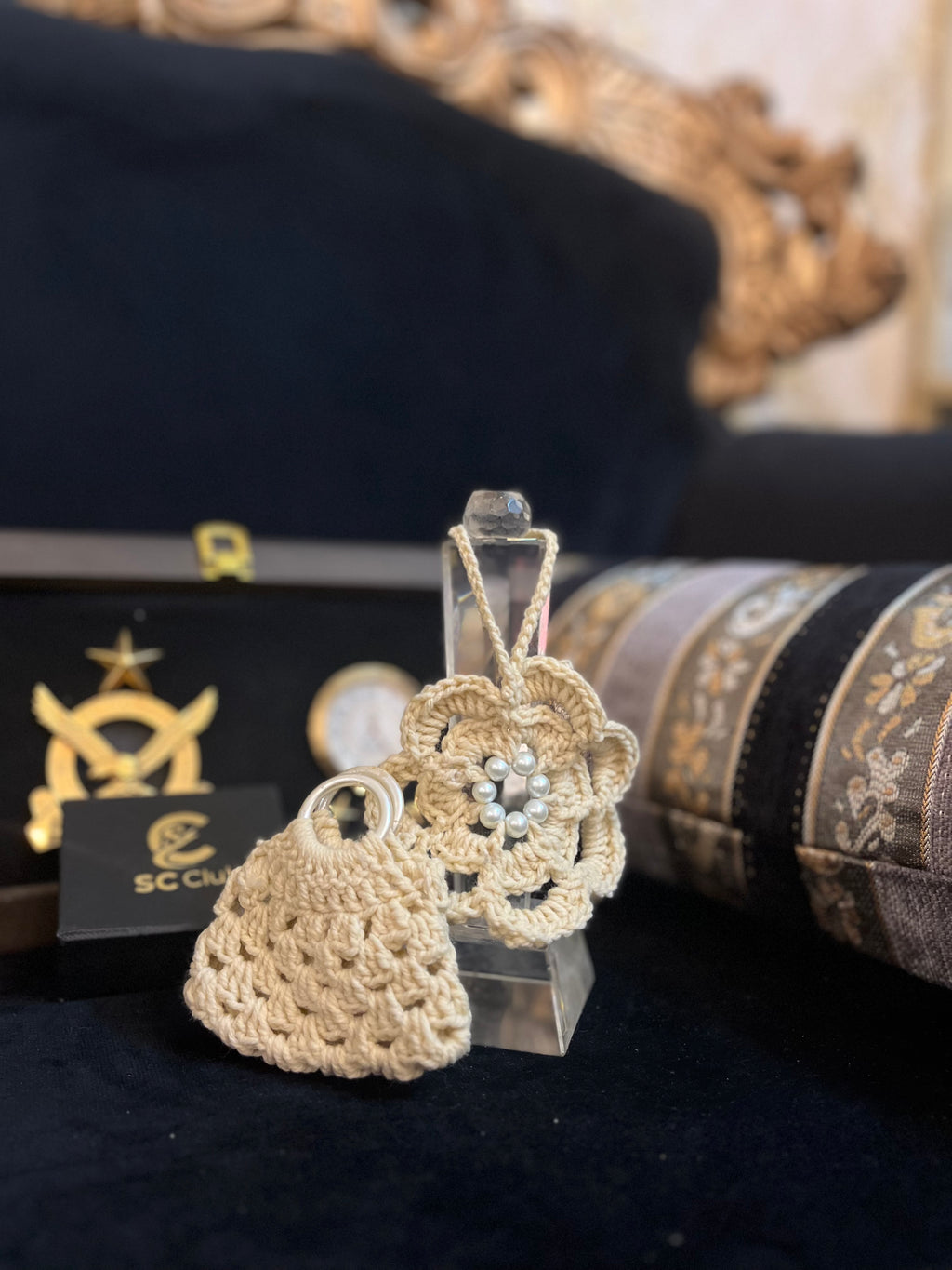 Handmade keychains and bags